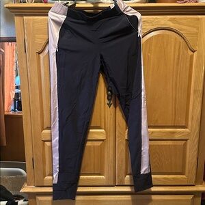 Nike Black and Light Pink Dri-FIT Pants